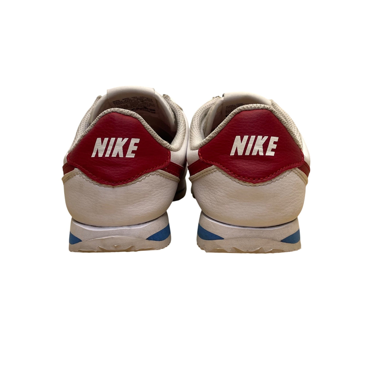 Nike Youth White & Red Swoosh Leather Retro Classic Cortez 72 Sneakers Size 5Y