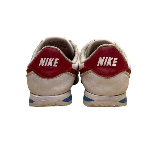 Nike Youth White & Red Swoosh Leather Retro Classic Cortez 72 Sneakers Size 5Y
