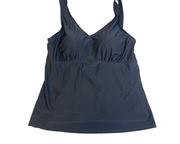 Blair Black Tankini Set With Built-In Bra & High- Swim Bottoms Sz 16/20 - New