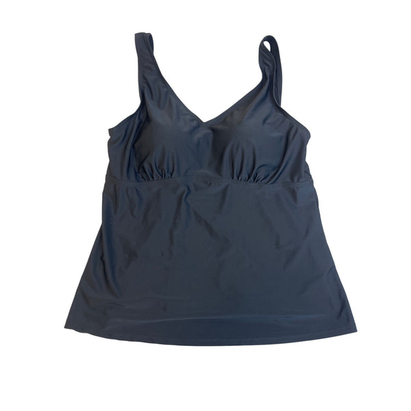 Blair Black Tankini Set With Built-In Bra & High- Swim Bottoms Sz 16/20 - New