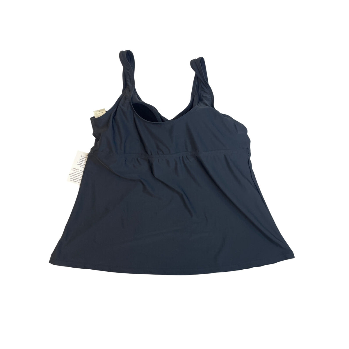 Blair Black Tankini Set With Built-In Bra & High- Swim Bottoms Sz 16/20 - New
