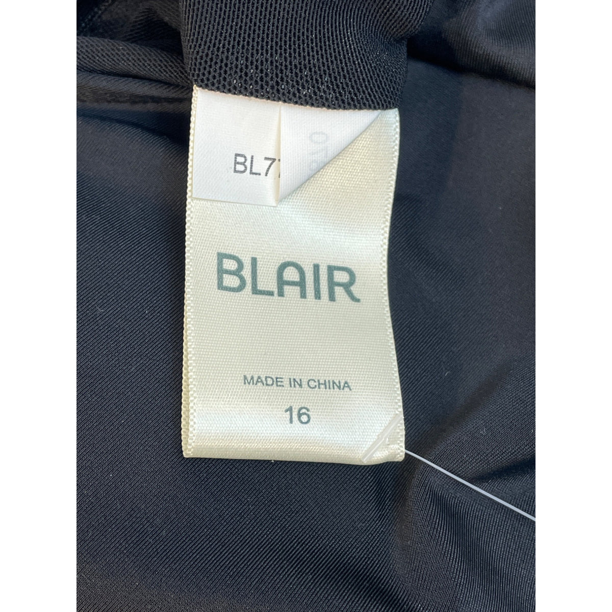 Blair Black Tankini Set With Built-In Bra & High- Swim Bottoms Sz 16/20 - New