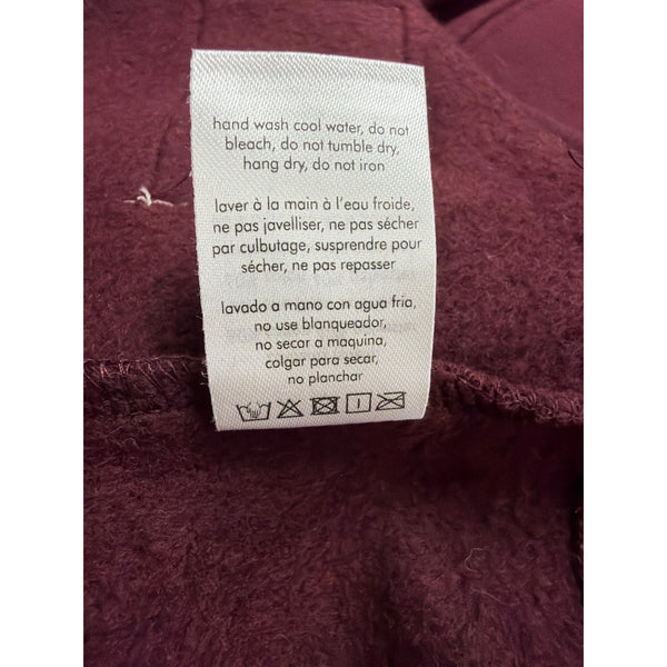 WeWoreWhat Womens Burgundy Cotton Blend Oversized Crewneck Sweatshirt Size XL