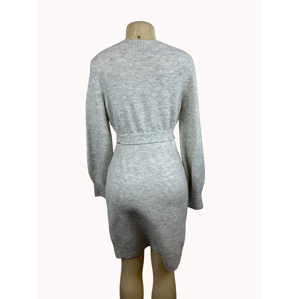 Ann Taylor Women's Grey Sweater Dress Sz S