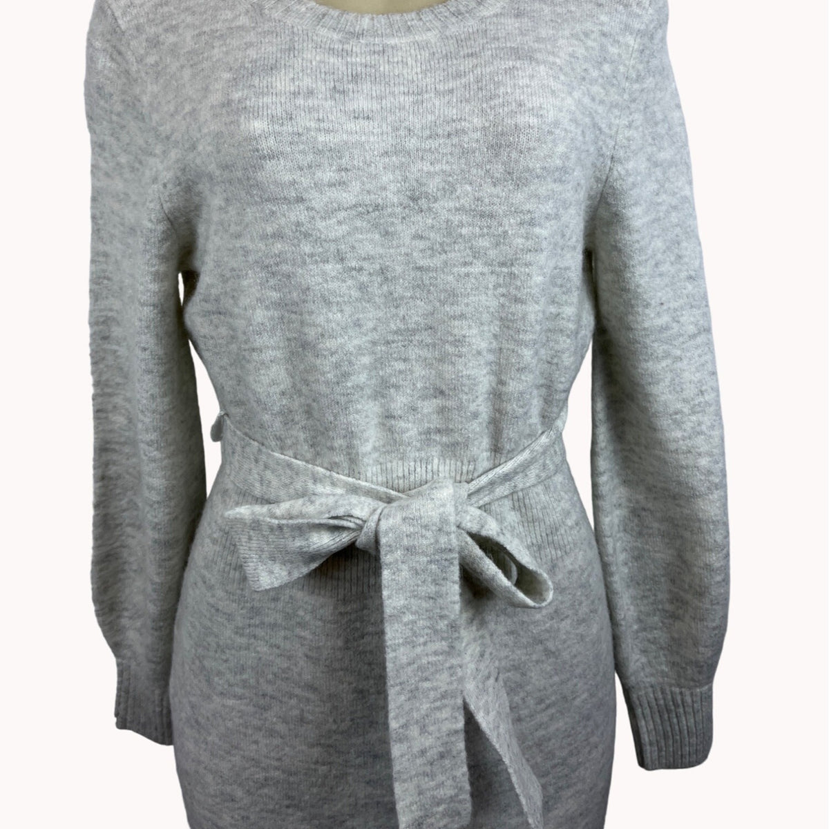 Ann Taylor Women's Grey Sweater Dress Sz S