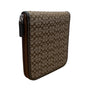 Coach Brown Signature Canvas & Leather Zip-Around CD Holder Wallet  Size S