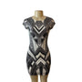 Express Womens Sequined Geometric Pattern Bodycon Dress Sz XS