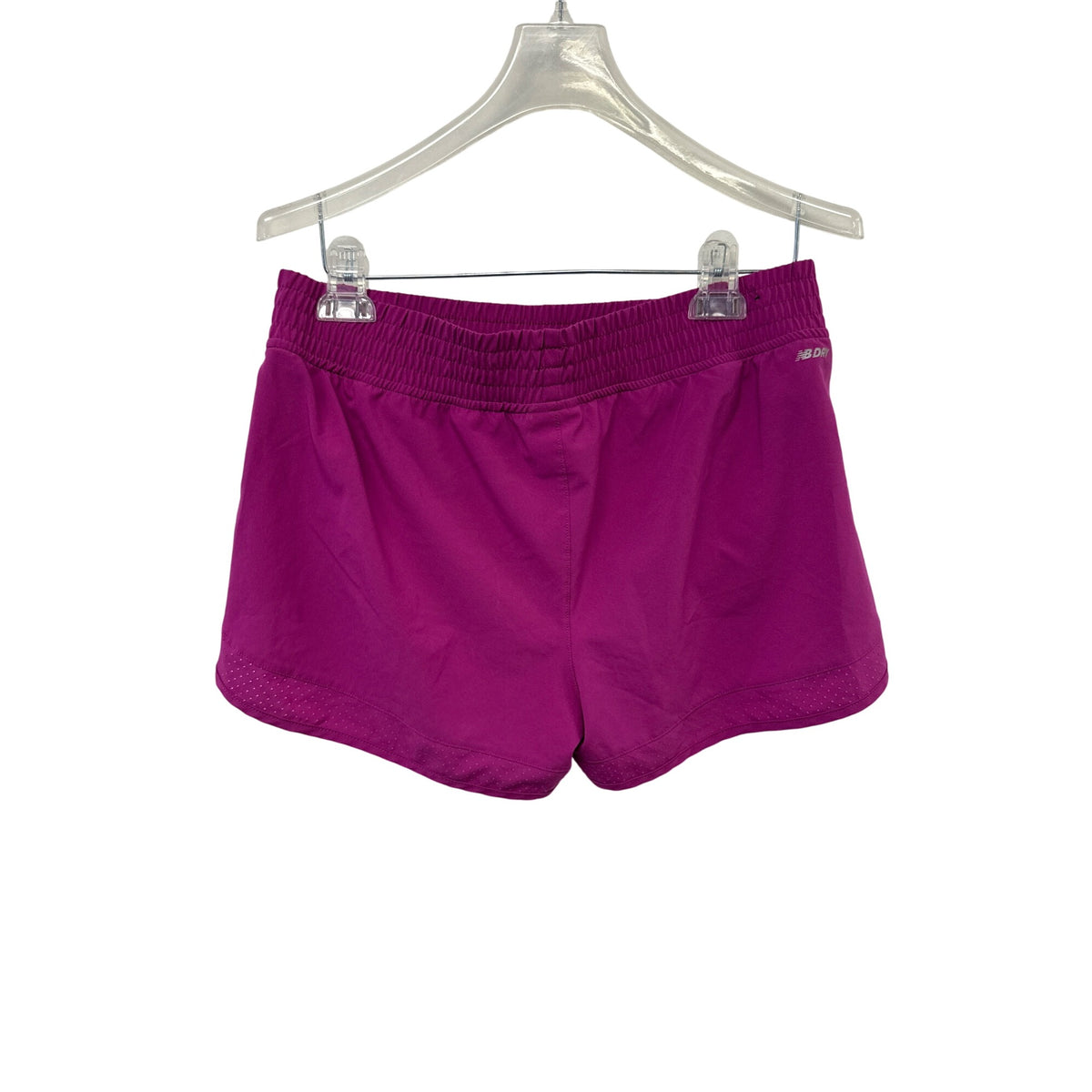 New Balance Womens Magenta Polyester Active Shorts M Lightweight Running Breathable