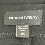 Fifteen Twenty Off-The-Shoulder Black Mini Dress With Bell Sleeves Size XS