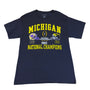 Champion Mens Navy 2023 Michigan National Champions T-Shirt Graphic Size M - New