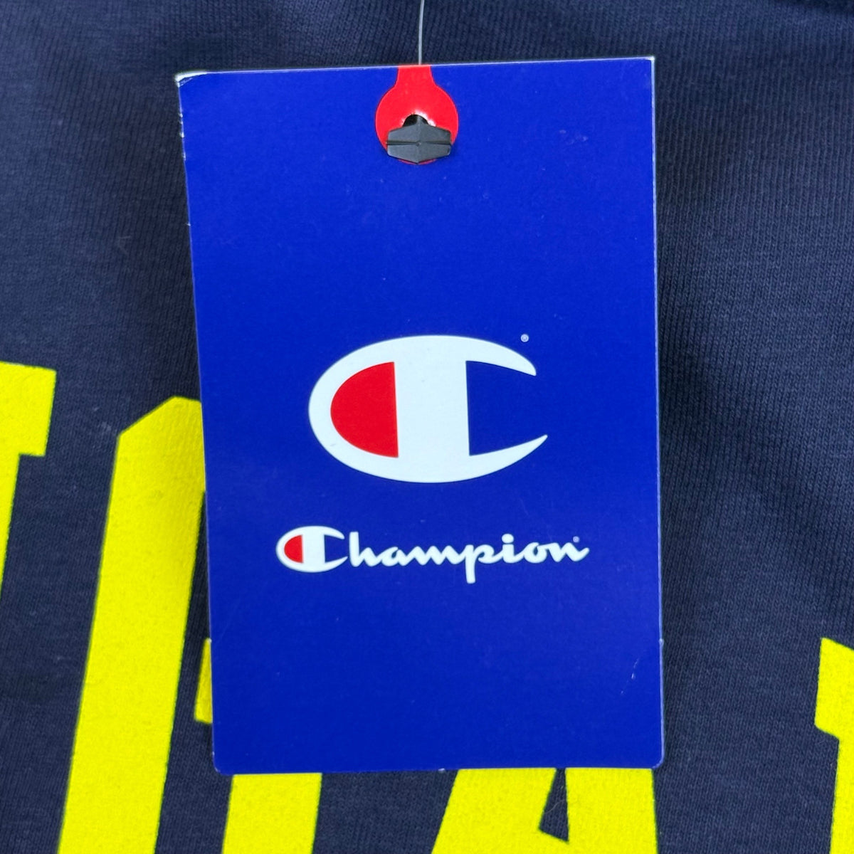 Champion Mens Navy 2023 Michigan National Champions T-Shirt Graphic Size M - New