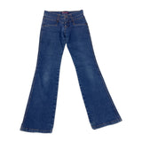 Jin Jiekang Women's Flared Blue Jeans Pants Sz 27