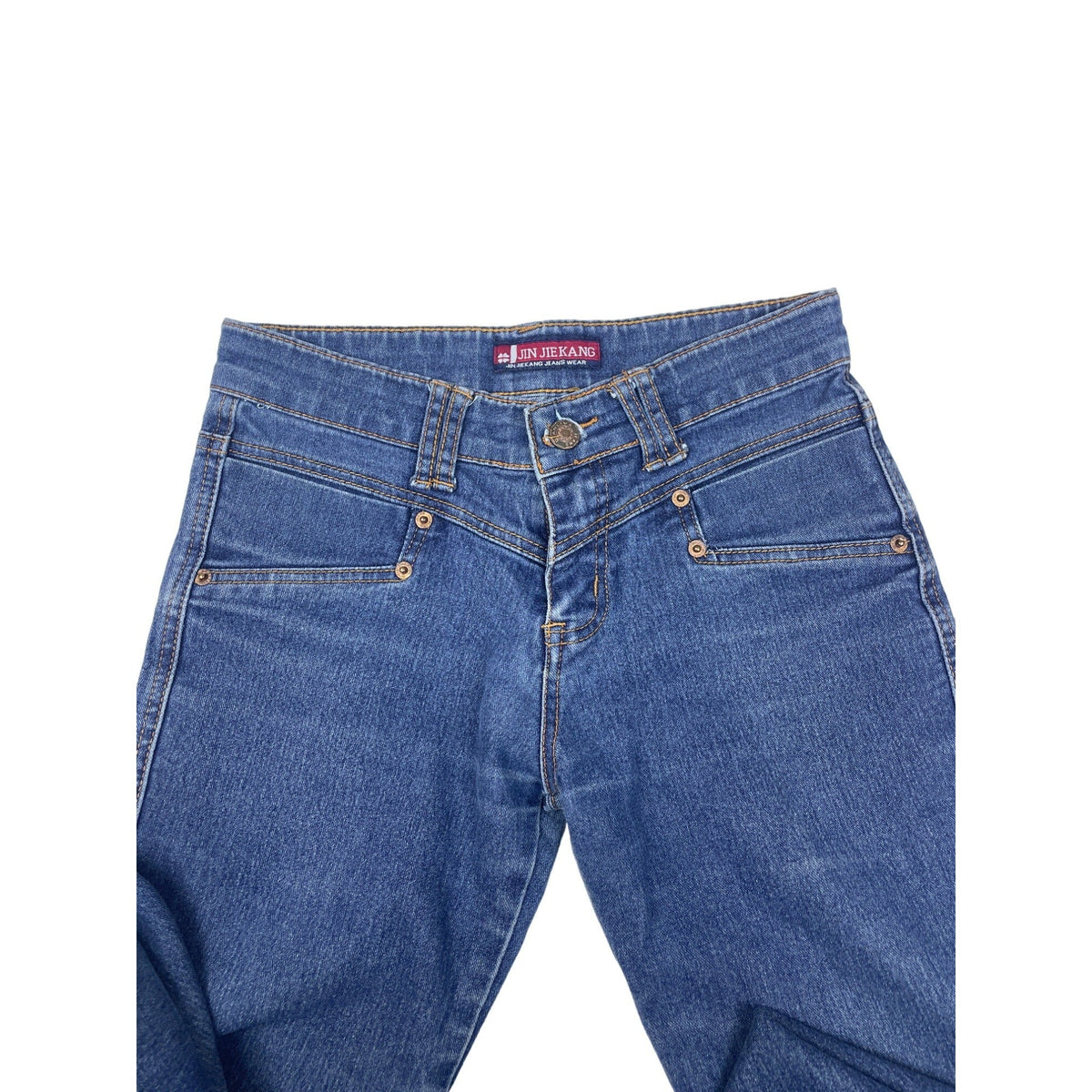 Jin Jiekang Women's Flared Blue Jeans Pants Sz 27