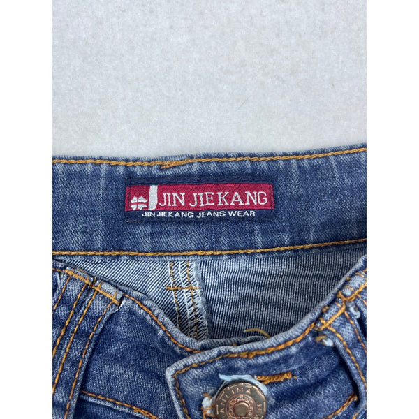 Jin Jiekang Women's Flared Blue Jeans Pants Sz 27