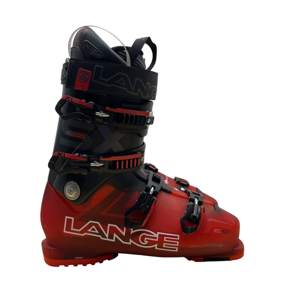 Lange SX100 Red Black Thermofit RL2 Therm-ic Insoles 102mm Ski Boots Mondo 28.5
