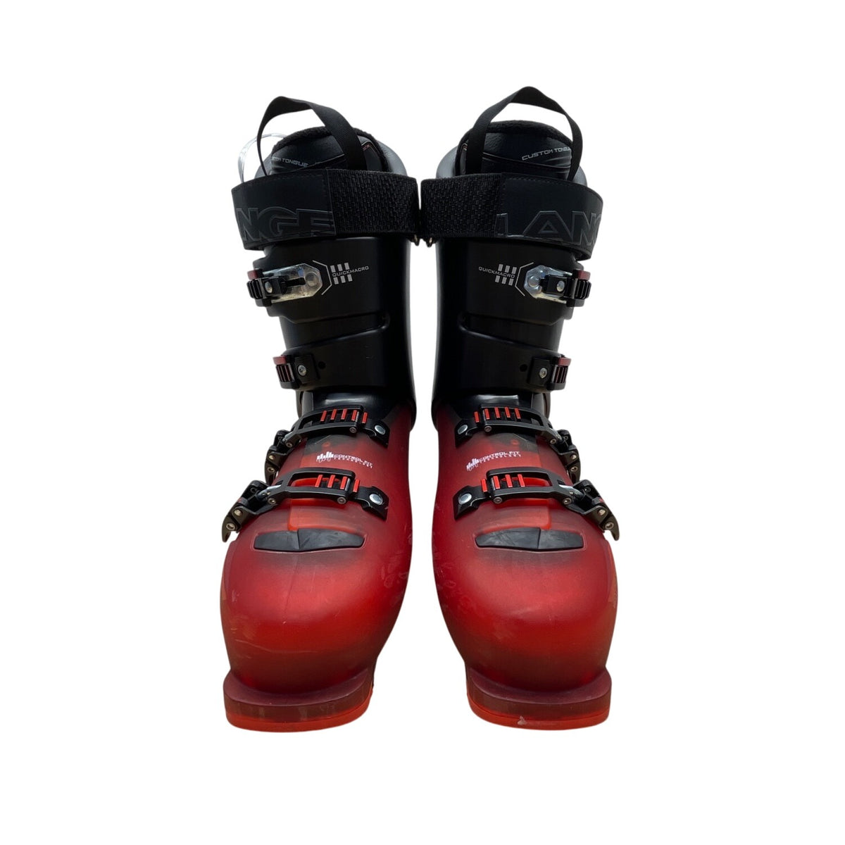 Lange SX100 Red Black Thermofit RL2 Therm-ic Insoles 102mm Ski Boots Mondo 28.5