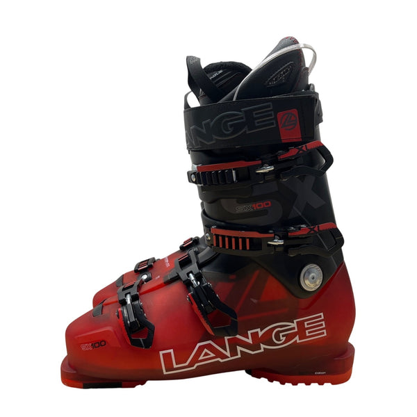 Lange SX100 Red Black Thermofit RL2 Therm-ic Insoles 102mm Ski Boots Mondo 28.5