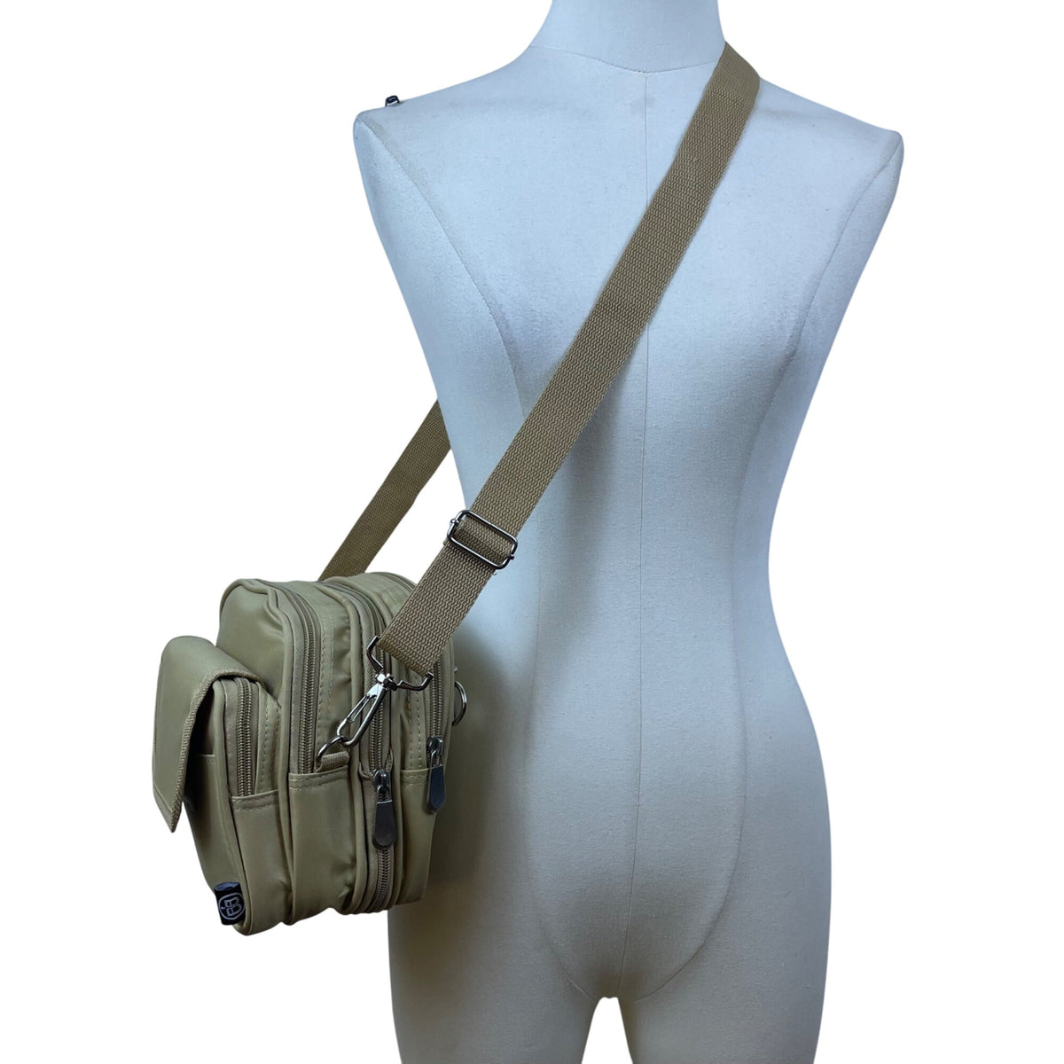 Beyond A Bag Unisex Brown Expandable Versatile 3-In-1 Crossbody/Waist/Duffel Bag