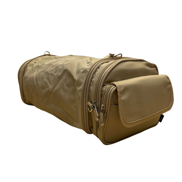 Beyond A Bag Unisex Brown Expandable Versatile 3-In-1 Crossbody/Waist/Duffel Bag