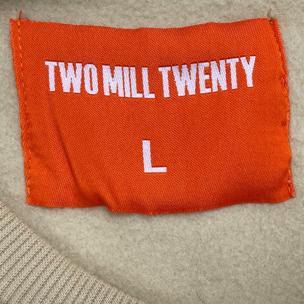 Two Mill Twenty Unisex Beige Extraordinary Bunny Graphic Sweatshirt Size L