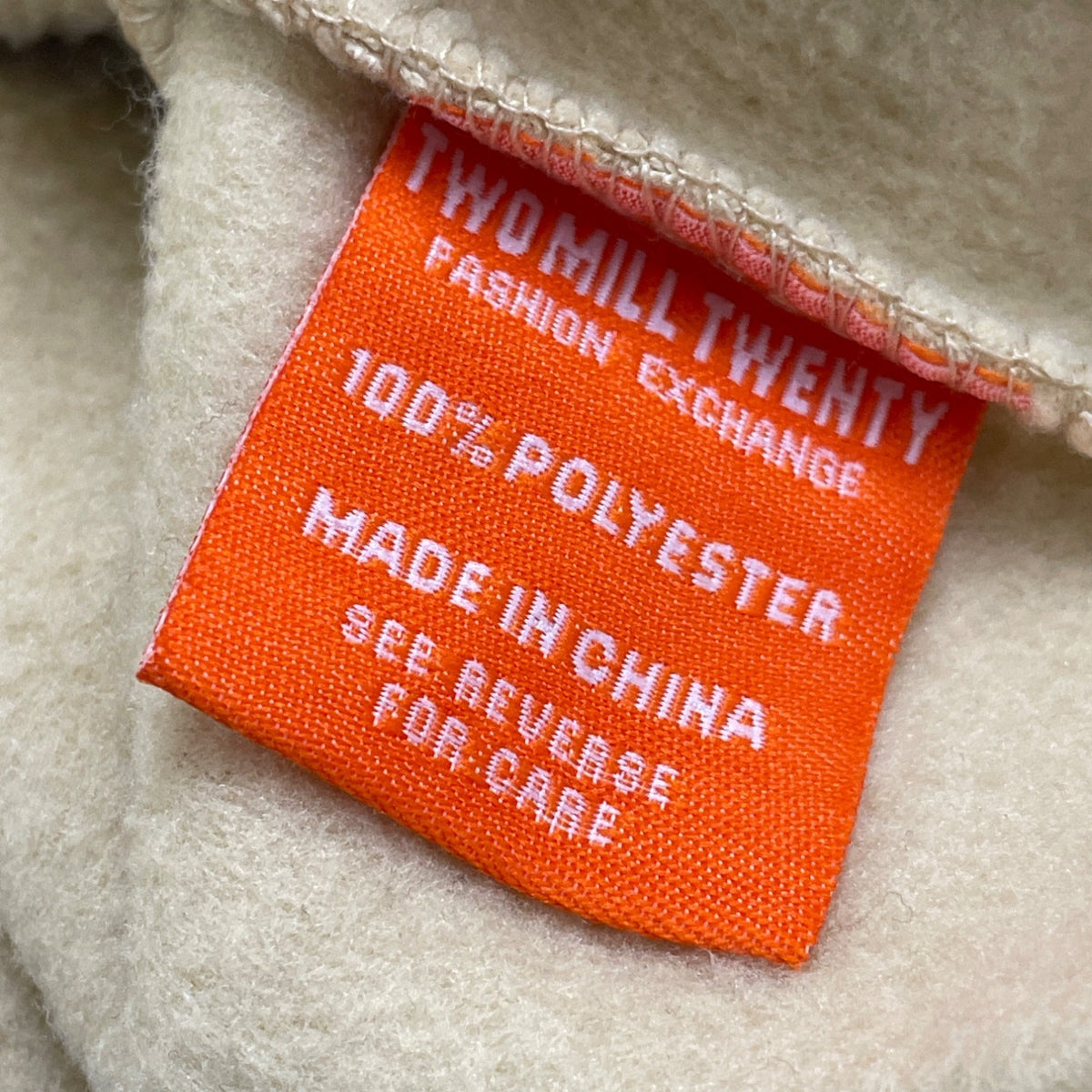 Two Mill Twenty Unisex Beige Extraordinary Bunny Graphic Sweatshirt Size L