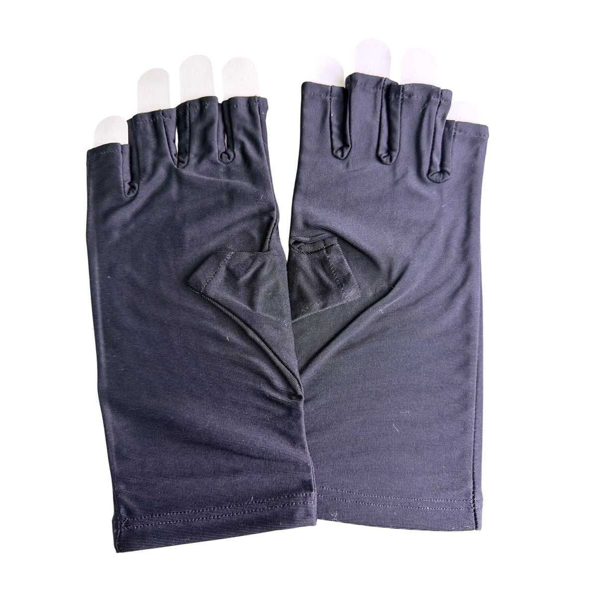 MelodySusie Unisex Black Nylon & Spandex UV Shield Gloves UPF 50+ Anti-UV Protection