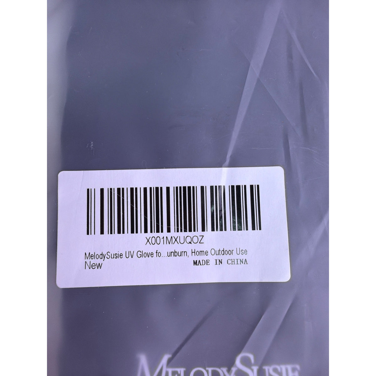 MelodySusie Unisex Black Nylon & Spandex UV Shield Gloves UPF 50+ Anti-UV Protection