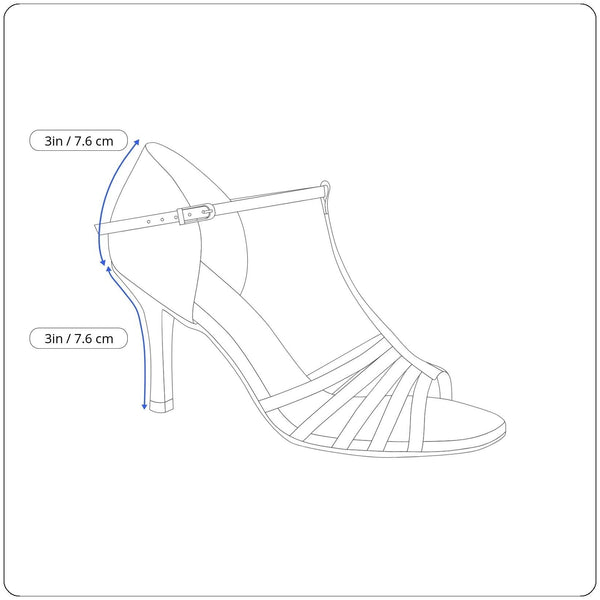 Coach Women’s Black Leather Blake Strappy Open-Toe Chain Detail Heels Size 10B