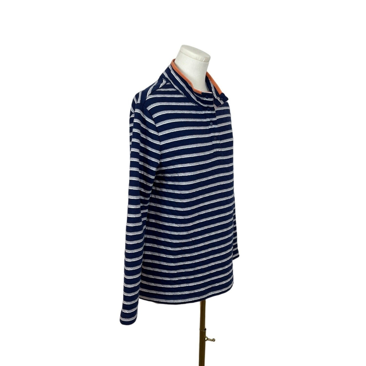 Lands’ End Women's Stripes & Blue Pullover Sweatshirt Sz XS (2-4) - NWT