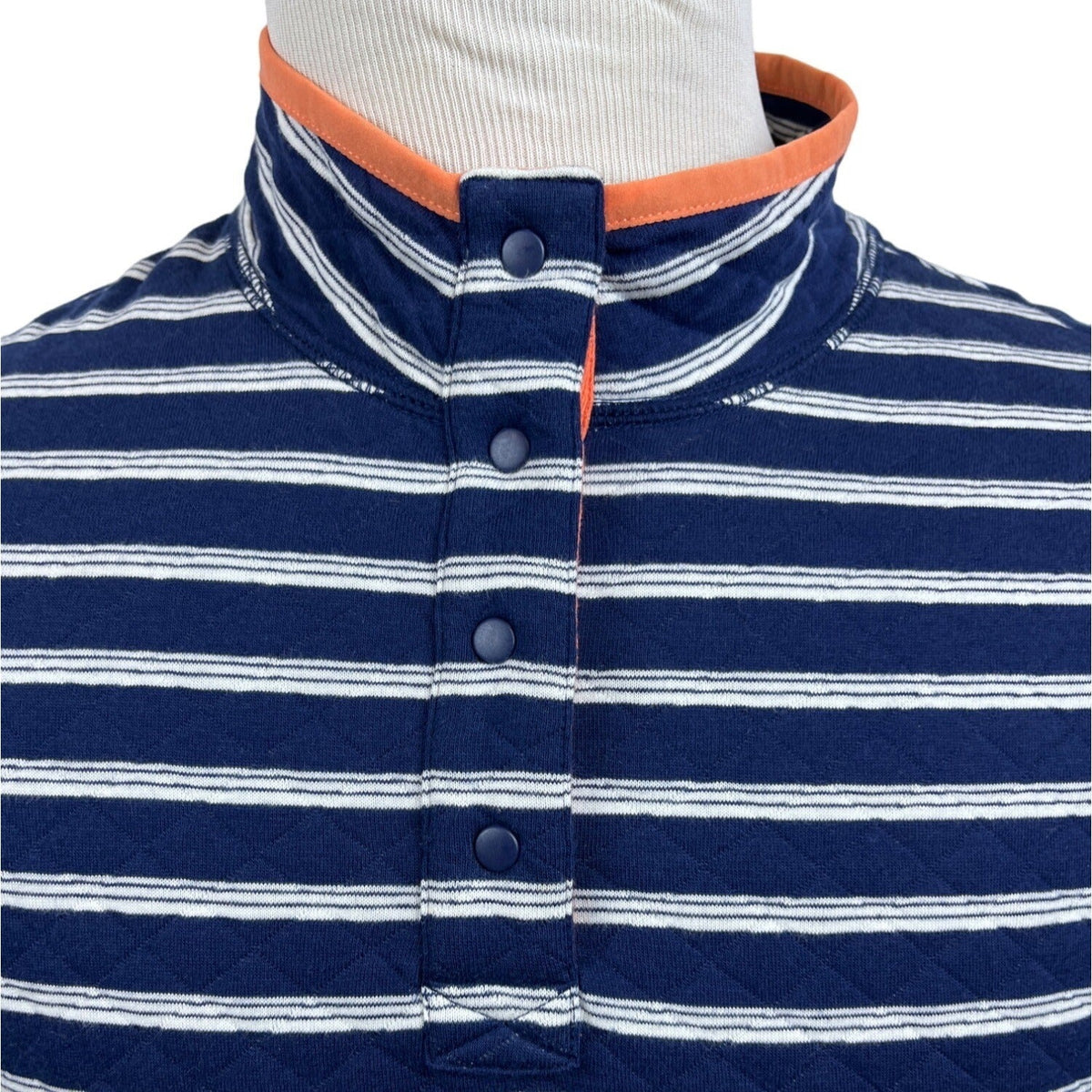 Lands’ End Women's Stripes & Blue Pullover Sweatshirt Sz XS (2-4) - NWT