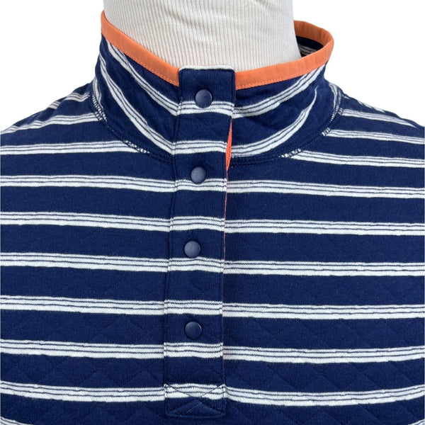 Lands’ End Women's Stripes & Blue Pullover Sweatshirt Sz XS (2-4) - NWT