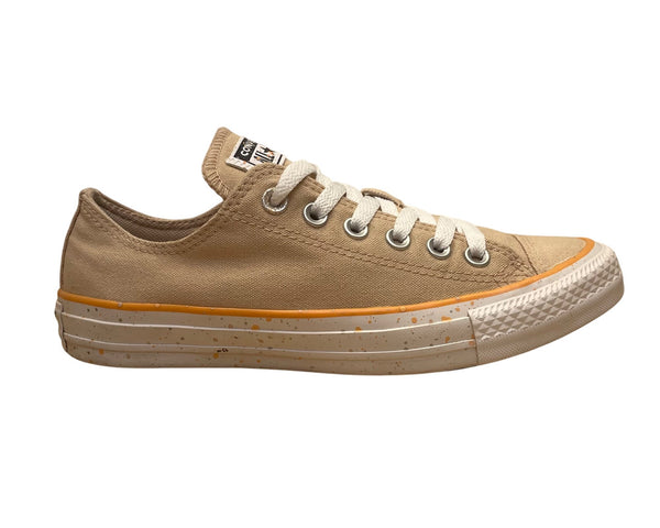 Converse All Star Women’s Light Brown Canvas Speckled Low Top Sneakers Size 7
