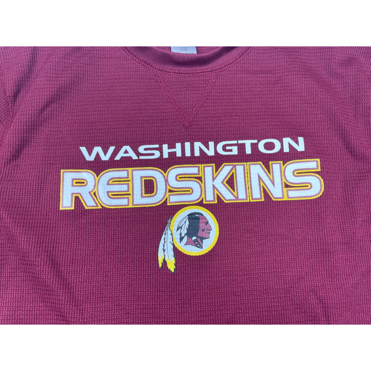 Washington Red Redskins Youth Boys Long Sleeve Shirt Sz M 10-12