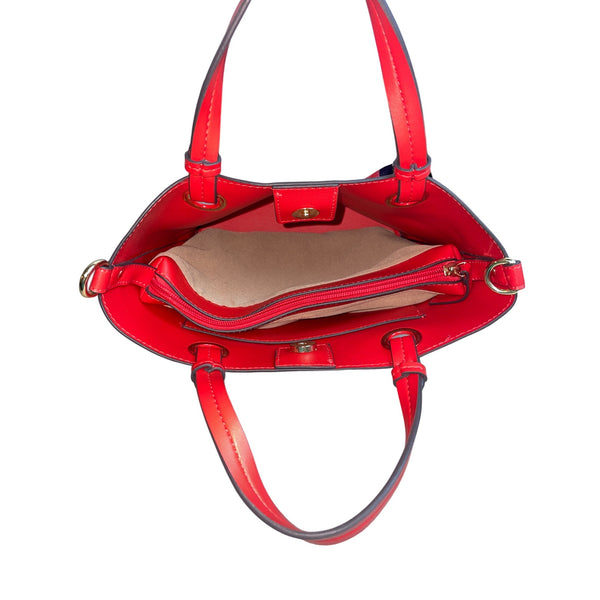 Nanette Lapore Women's Red Bucket Bag Sz M