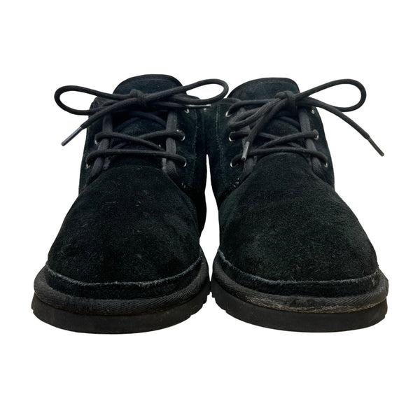 UGG Men’s Black Suede Sheepskin Lining Lace-Up Neumel Chukka Boots Size 11