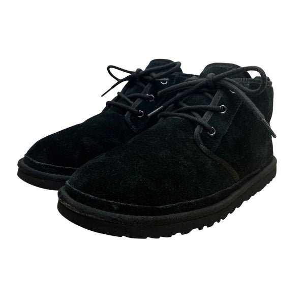 UGG Men’s Black Suede Sheepskin Lining Lace-Up Neumel Chukka Boots Size 11