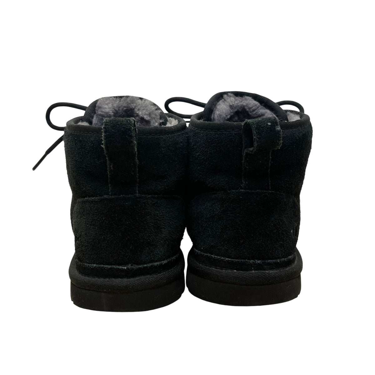 UGG Men’s Black Suede Sheepskin Lining Lace-Up Neumel Chukka Boots Size 11