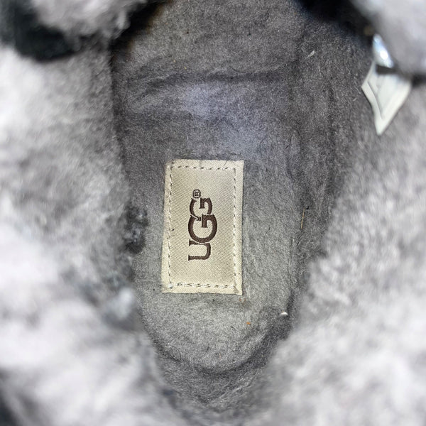 UGG Men’s Black Suede Sheepskin Lining Lace-Up Neumel Chukka Boots Size 11