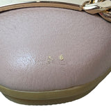 Coach Women's Warm Blush Rose Leather Bianca Pebble Grain Flats Sz 7M