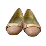 Coach Women's Warm Blush Rose Leather Bianca Pebble Grain Flats Sz 7M