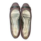 Coach Women's Warm Blush Rose Leather Bianca Pebble Grain Flats Sz 7M
