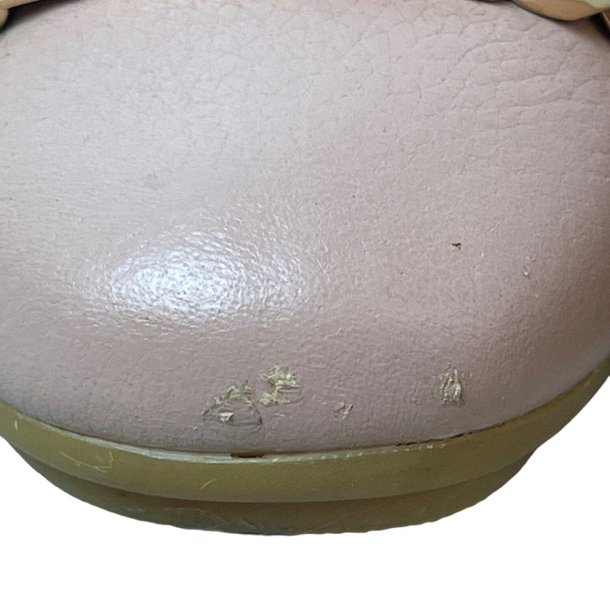 Coach Women's Warm Blush Rose Leather Bianca Pebble Grain Flats Sz 7M