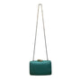 Kayu Women’s Turquoise Woven Gold Clasp Closure Chain Strap Clutch Bag Size S