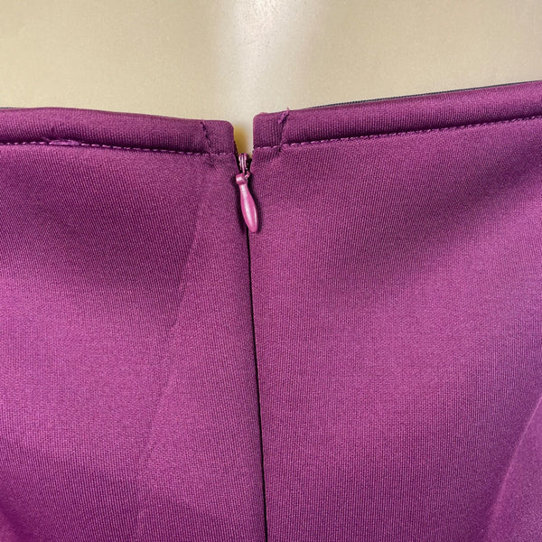 Aomei Women’s Purple Strapless Ruffled Hem Midi Dress Size M - New