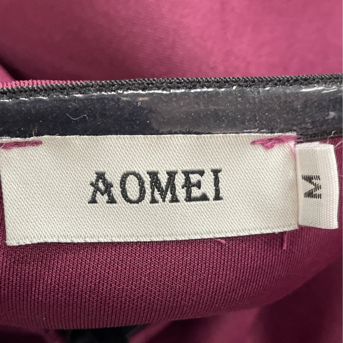 Aomei Women’s Purple Strapless Ruffled Hem Midi Dress Size M - New