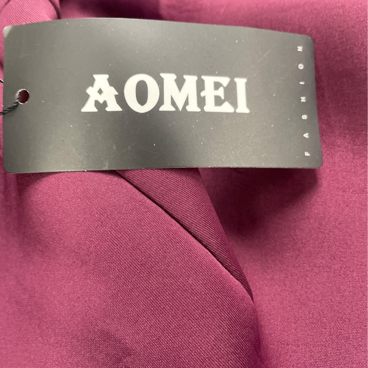 Aomei Women’s Purple Strapless Ruffled Hem Midi Dress Size M - New