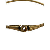 Gold Tone Flexible Belt With Hook Clasp