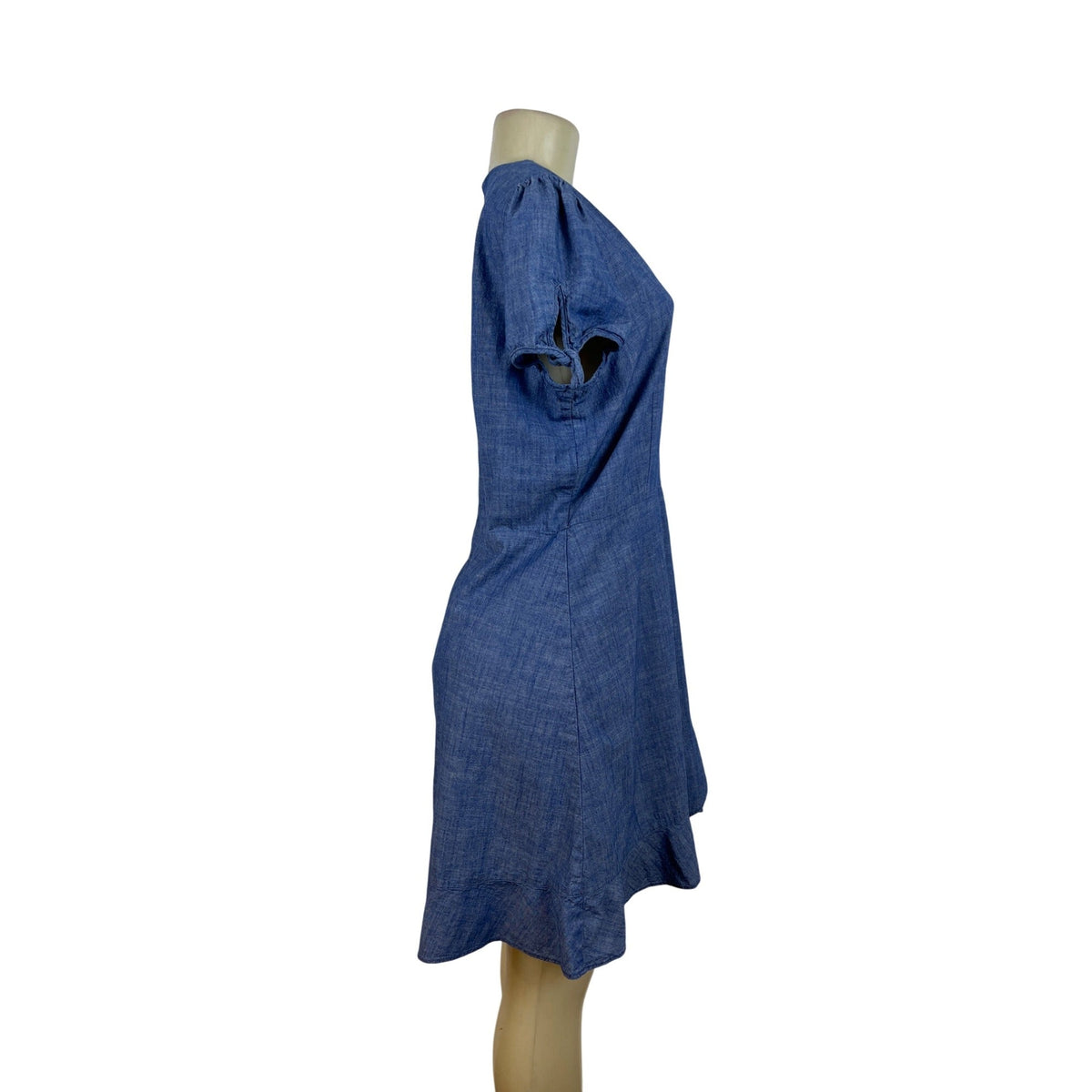 J. Crew Womens Blue V-Neck Dress Lightweight Casual Size 14