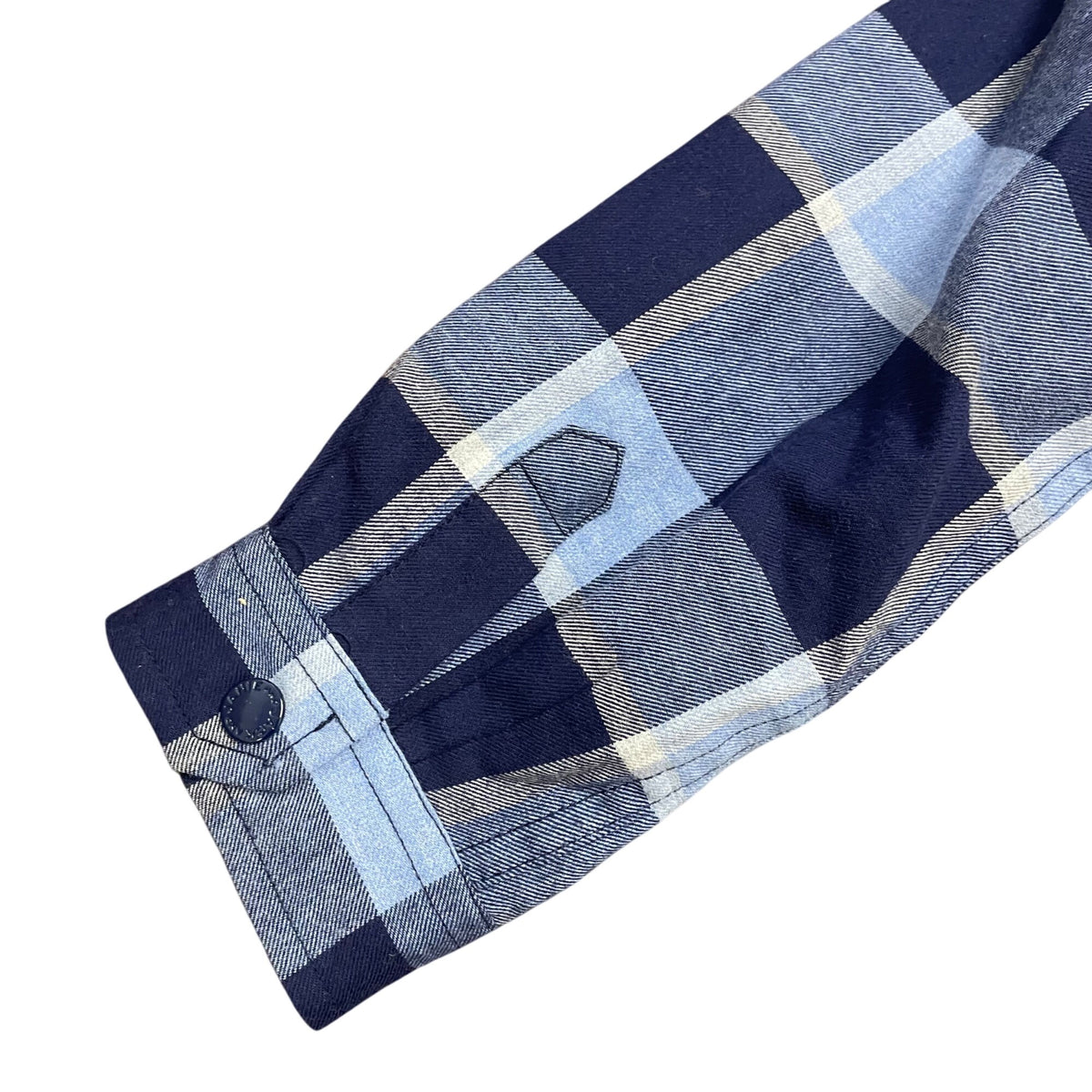 Janie & Jack Boys Blue Plaid Sherpa Lined Flannel Shirt Jacket Size 3 to 4 - New