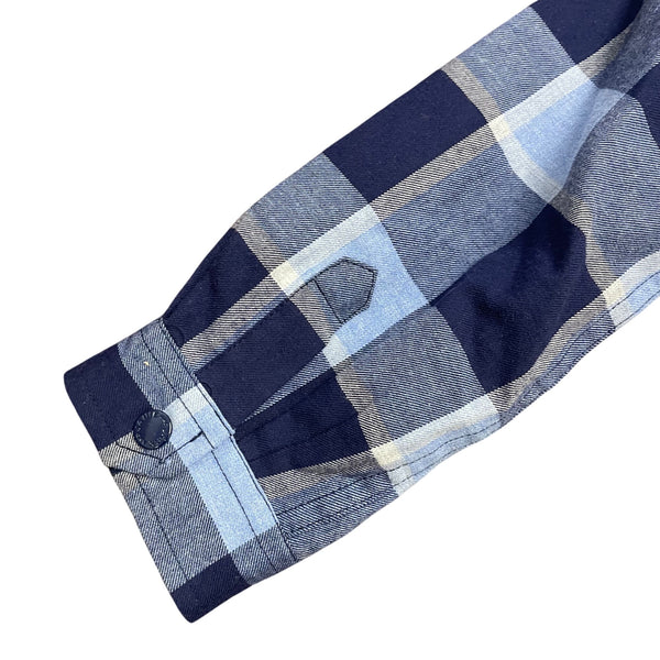 Janie & Jack Boys Blue Plaid Sherpa Lined Flannel Shirt Jacket Size 3 to 4 - New